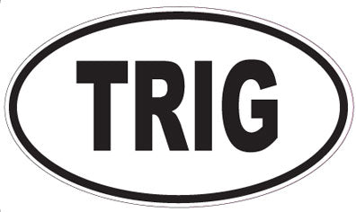 TRIG - Oval Sticker
