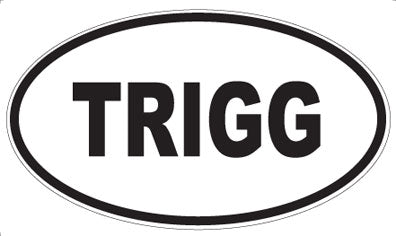 TRIGG - Oval Magnet