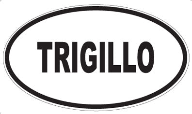 TRIGILLO - Oval Sticker