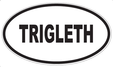 TRIGLETH - Oval Sticker