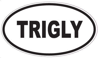 TRIGLY - Oval Sticker
