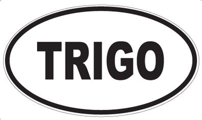 TRIGO - Oval Sticker