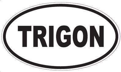 TRIGON - Oval Sticker