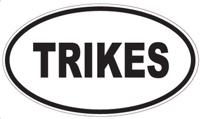TRIKES - Oval Sticker