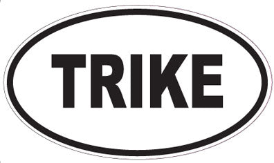 TRIKE - Oval Magnet