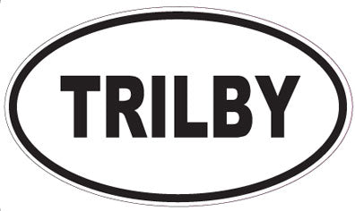 TRILBY - Oval Sticker