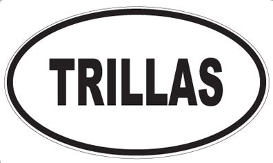 TRILLAS - Oval Magnet