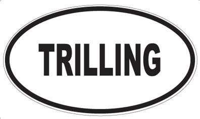 TRILLING - Oval Magnet