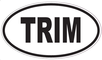 TRIM - Oval Sticker