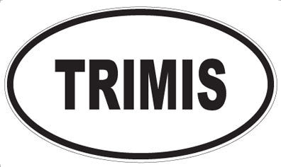 TRIMIS - Oval Sticker