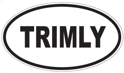 TRIMLY - Oval Sticker