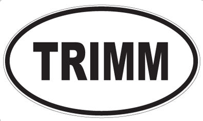 TRIMM - Oval Sticker