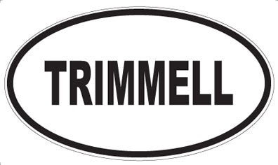TRIMMELL - Oval Magnet