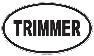 TRIMMER - Oval Sticker