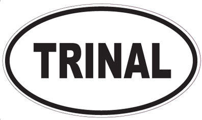 TRINAL - Oval Sticker