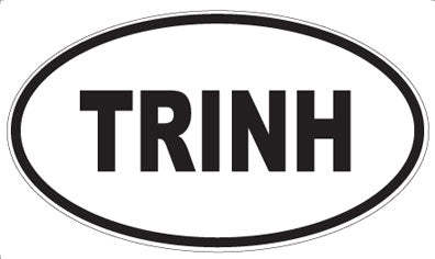 TRINH - Oval Magnet