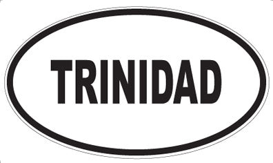 TRINIDAD - Oval Sticker