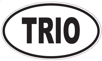TRIO - Oval Sticker