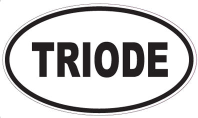 TRIODE - Oval Sticker