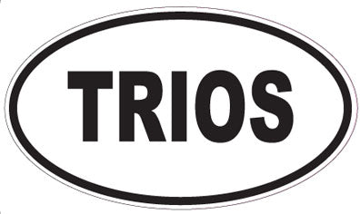 TRIOS - Oval Magnet