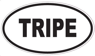TRIPE - Oval Sticker