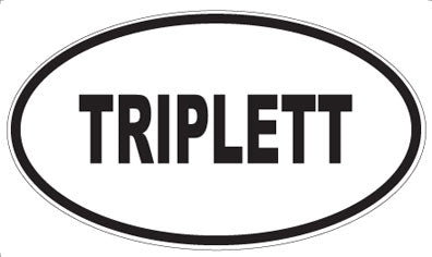 TRIPLETT - Oval Magnet