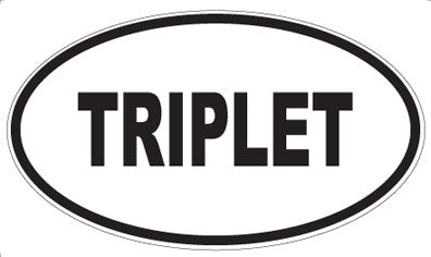 TRIPLET - Oval Magnet