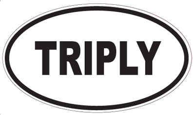 TRIPLY - Oval Sticker