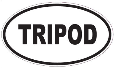 TRIPOD - Oval Sticker