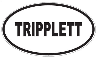 TRIPPLETT - Oval Sticker