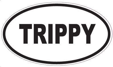 TRIPPY - Oval Sticker