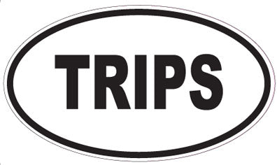 TRIPS - Oval Sticker