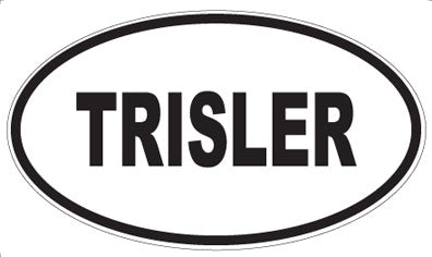 TRISLER - Oval Sticker