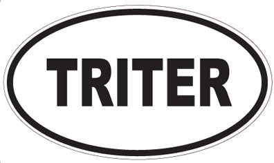 TRITER - Oval Sticker