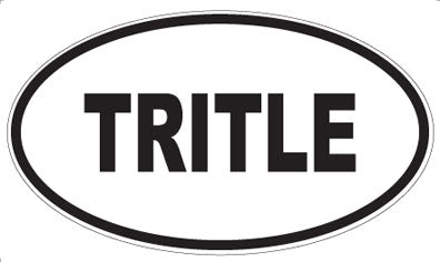 TRITLE - Oval Sticker