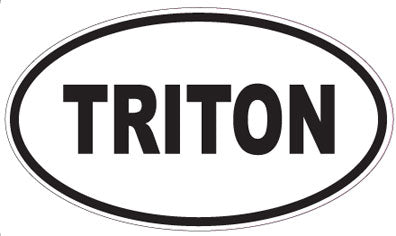 TRITON - Oval Sticker