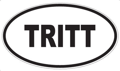 TRITT - Oval Sticker