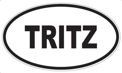 TRITZ - Oval Sticker