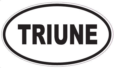 TRIUNE - Oval Sticker