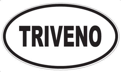 TRIVENO - Oval Sticker