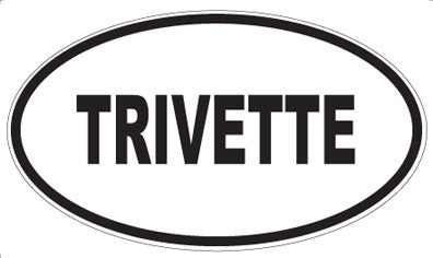 TRIVETTE - Oval Sticker