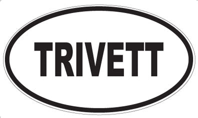 TRIVETT - Oval Magnet