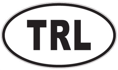 TRL - 3 Letter Initials Oval Magnet