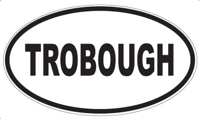 TROBOUGH - Oval Sticker
