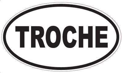 TROCHE - Oval Sticker