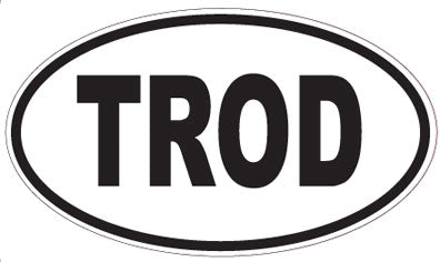 TROD - Oval Sticker