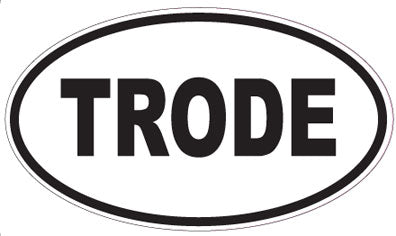 TRODE - Oval Sticker