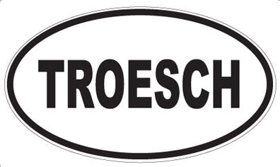 TROESCH - Oval Sticker