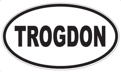 TROGDON - Oval Sticker