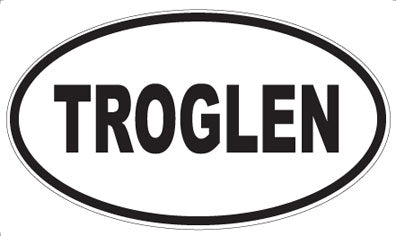 TROGLEN - Oval Sticker